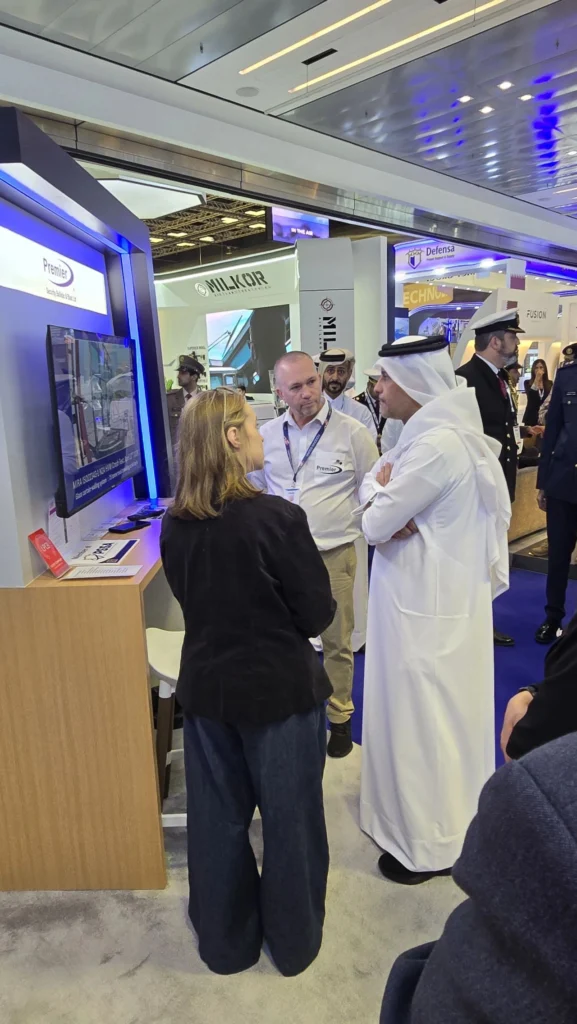 Premier MD Neil Johns greets His Excellency Sheikh Saoud Bin Abdulrahman Bin Hassan Al Thani, the Deputy Prime Minister and Minister of State for Defence Affairs.
