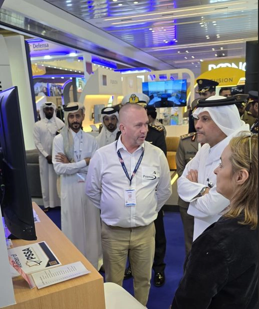 His Excellency Sheikh Saoud Bin Abdulrahman Bin Hassan Al Thani, the Deputy Prime Minister and Minister of State for Defence Affairs, meets Premier MD Neil Johns.