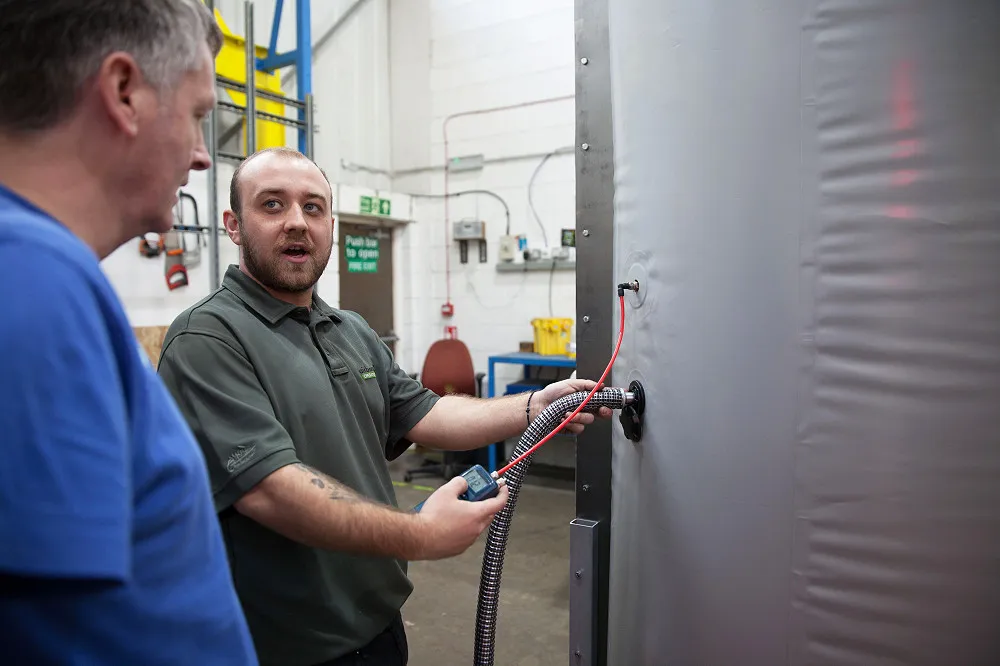 Attack and gas protection doorset for facilities requiring combined threat resistance